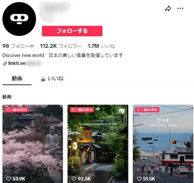 Vlog・旅行系アカウント